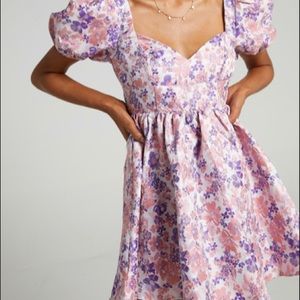 nicolette dress in multi floral